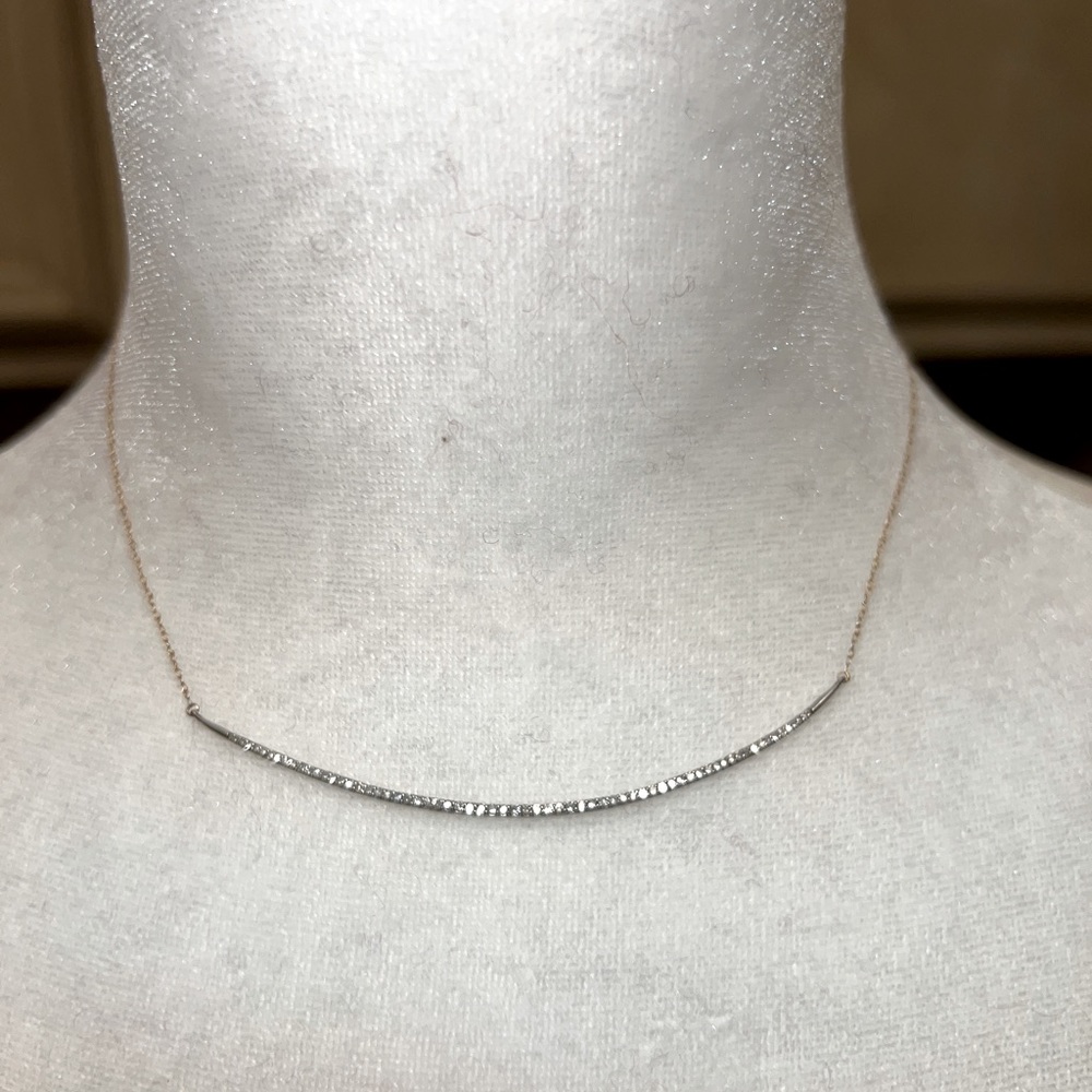 Elsie May Diamond Choker on 14k Gold and Sterling Silver